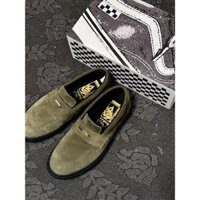 [Trong kho] Vans x Beatrice unisex ô liu màu xanh lá cây Giày lười