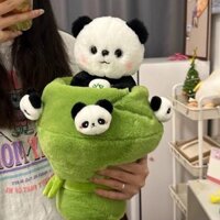 Trong kho🐋HÀNG CÓ SẴN🌺 Sản phẩm mới bó hoa gấu trúc 520 quà tặng đồ chơi sang trọng búp bê phát tài
