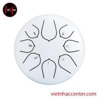 Trống Không Linh Hluru 8 Tone Titanium White (Trắng) 6 Inch