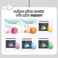 Tròng kính cận đổi màu trendy Rocky Lens chính hãng màu xanh, vàng, tím- 1 cặp