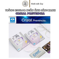 Tròng Kính cận loạn Pháp Essilor Crizal Prevencia ngăn ánh sáng xanh Blue UV Capture chính hãng