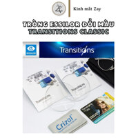 Tròng Kính cận loạn Pháp Essilor Transitions Classic ngăn ánh sáng xanh Blue UV Capture chính hãng