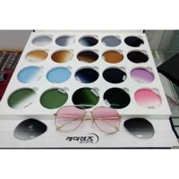 Tròng kính cận màu cao cấp chiết suất 1.61 mr8 chính hãng