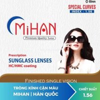 Tròng kính cận màu Mihan Eco 1.56 HMC