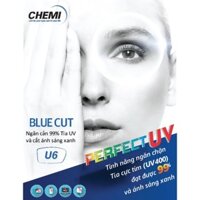 Tròng kính Chemi U6 Perfect UV Blue cut