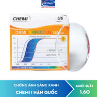 Tròng kính chống ánh sáng xanh Chemi U6 1.60 ASP Perfect UV Crystal U6 Coated