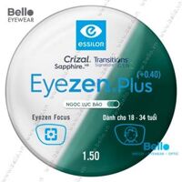 Tròng Kính Chống Mỏi Đổi Màu Essilor Eyezen Plus Gen 8 Ngọc Lục Bảo cho người 18 đến 34 tuổi