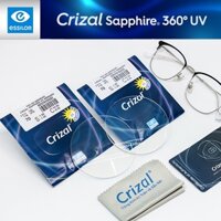 Tròng kính Crizal Sapphire UV Chống chói 360 độ. Chiết suất 1.59 (Airwear) Mắt Kính Hoàng Lâm 115