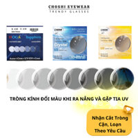 Tròng Kính Đổi Màu Cận Loạn Khi Ra Nắng Và Tiếp Xúc UV Chống UV400, Lọc Ánh Sáng Xanh Cắt Độ Theo Yêu Cầu