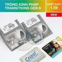 Tròng Kính Đổi Màu Chống Bể ESSILOR 1.59AS Airwear Transitions Gen8 Chính Hãng