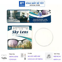 Tròng kính đổi màu, tròng kính cận loạn đổi màu chống ánh sáng xanh chống tia uv SKY LENS Pháp phân phối tại RT EYEWEAR