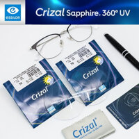 Tròng kính ESSILOR Crizal Sapphire UV 1.59 1.67 chính hãng
