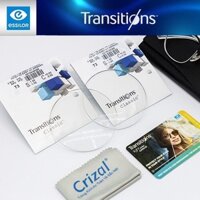 Tròng Kính Essilor Đổi Màu Lọc Ánh Sáng Xanh Transitions Classic 1.56 AS Màu Khói /Trà