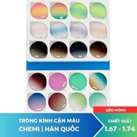 Tròng kính Màu Cận Chemi DryTin