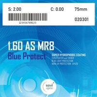 TRÒNG KÍNH SAVI 1.60 AS MR8 BLUE