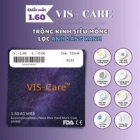 TRÒNG KÍNH_VIS-CARE 1.60 AS MR8  Nano  Blue  UV