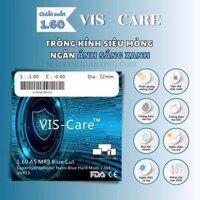 TRÒNG KÍNH_VIS-CARE 1.60 AS MR8 Blue  CUT UV