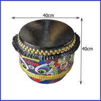 Trống múa lân 4 tấc hàng VIP (kích thước 40cm x 40cm)(tặng kèm dùi)