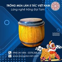 Trống múa lân 5 tấc cao cấp Việt Nam