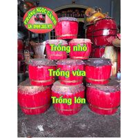 Trống múa lân mini Trống lân trẻ em kiểu dáng mini có kèm Dùi trống