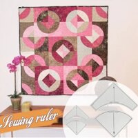 Trong Suốt Acrylic Stencil Thực Tế DIY Đệm May Thước Đa Năng May Họa Tiết Dụng Cụ