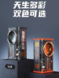 Trong suốt phong cách cyberpunk mecha thép nhỏ pháo loa bluetooth không dây RGB bán tải âm thanh nhẹ bass di động loa jbl mini