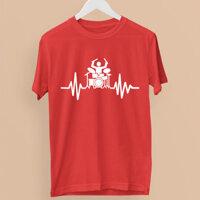 Trống Trái Tim Beat Áo Thun Drumming Ecg Pulse Nhạc Sĩ Beat Rock Quà Tặng Vui Nhộn