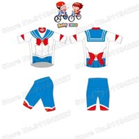 Trong TREND Thủy Thủ Mặt Trăng Trẻ Em Đi Xe Đạp Bộ Phim Hoạt Hình Ngộ nghĩnh Anime Bé Trai Bé Gái Đi Xe Đạp Quần Áo Trẻ Em Xe Đạp Đường Bộ Phù Hợp Với MTB Maillot