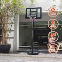 Trụ bóng rổ học sinh S-021A, dụng cụ bóng rổ trường học, trụ bóng rổ di động phù hợp cho học sinh - sinh viên