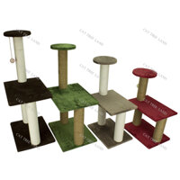 TRỤ CÀO MÓNG (CATTREE) BẰNG GỖ CHO MÈO 122.134.160.172 .- NHÀ CÂY CHO MÈO MÀI MÓNG