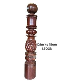 Trụ cầu thang gỗ căm xe size 18cm