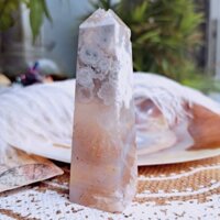 trụ đá flower agate đẹp