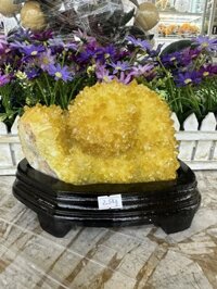 Trụ đá phong thủy tinh thể thạch anh vàng - Nặng 2,5 kg