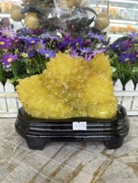 Trụ đá phong thủy tinh thể thạch anh vàng - Nặng 1,95 kg