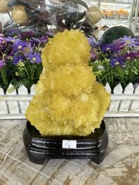 Trụ đá phong thủy tinh thể thạch anh vàng - Nặng 2 kg