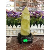 Trụ đá phong thủy trấn thạch đá citrine vàng