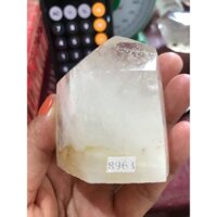 trụ đá thạch anh trắng dùng trang trí nhà cửa năng lượng cao 6cm nặng 210gram ( 8963)
