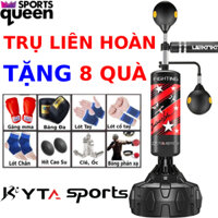 Trụ đấm bốc liên hoàn 🥊FREESHIP🥊 trụ đấm bốc boxing liên hoàn trục xoay 360, tặng kèm 8 món quà tặng