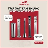 Trụ gạt tàn thuốc lá inox dạng tròn cao cấp, sang trọng - Trụ inox gạt tàn thuốc lá