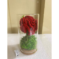 Trụ hoa Hồng len móc có đèn nháy