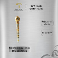 Trụ lan can cầu thang inox 304 (màu vàng)