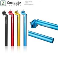 Trụ ngồi xe đạp ZONGGJZ, Cột yên xe đạp bằng nhôm siêu nhẹ, Ống ghế nhôm phun cát 25.4 / -31.6mm Có thể điều chỉnh ống yên xe cực nam