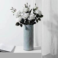 √Trụ thủy tinh mầu họa tiết ống tre phong cách basic