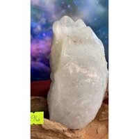trụ tinh thể Thạch Anh phantom trắng clear quartz natural stone không đèn năng lượng vũ trụ mã 296
