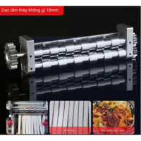 trục cắt máy cán bột , bộ dao 18mm, thép không gỉ