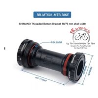Trục giữa cốt rỗng xe đạp MTB Shimano BB-MT501 ren vặn(chính hãng)