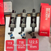 Trục Giữa Xe Đạp Cốt Vuông bi bạc đạn Gineyea BB73 68mm Made in Taiwan size 113mm,118mm,122,5mm
