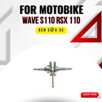 Trục khuỷu cây dên biên Wave S110 Rsx 110