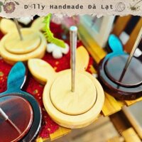 Trục quay len gỗ độc đáo, cute - Dolly Handmade Đà Lạt (dụng cụ handmade, trục gỗ quay len, giá đỡ len)