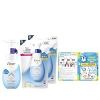 [trực tiếp từ Nhật Bản] Sữa rửa mặt tạo bọt Dove Beauty Moisture Creamy Foam + Refill 150ml + 125ml x 2 miếng tặng kèm